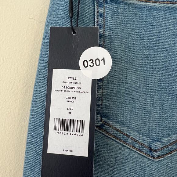 Veronica Beard Women's Cameron Bootcut Raw Hem Jeans in Nova Size 29 - Picture 12 of 12